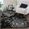 Safavieh Adirondack Power Loomed Rectangle Rug- Black - Silver- 3 x 5 ft. ADR114A-3 - alternate 7